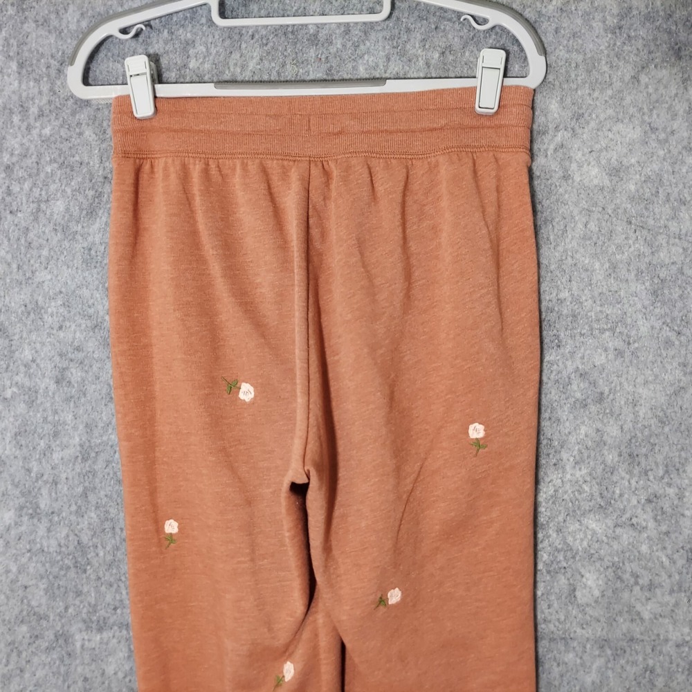 Old Navy Joggers S Tall Sweatpants Embroidery Floral Cottage Core Boho Festival - Picture 15 of 16